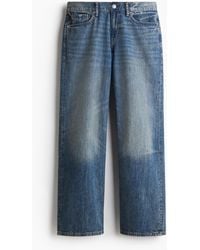 H&M - Straight Loose Lightweight Jeans - Lyst