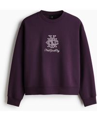H&M - Bedrucktes Sweatshirt in Loose Fit - Lyst