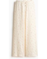 H&M - Pyjamabroek Van Mousseline - Lyst