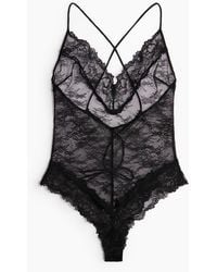 H&M - Spitzenbody - Lyst