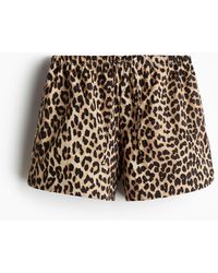 H&M - Katoenen Short Met Drawstring - Lyst