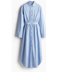 H&M - Robe chemise en coton - Lyst