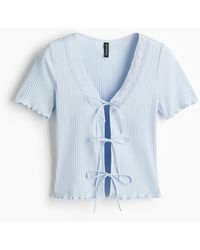 H&M - Shirt zum Binden - Lyst