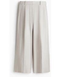 H&M - Weite Hose aus Leinenmix - Lyst