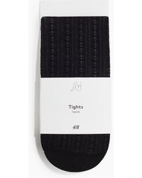 H&M - Gemusterte Strumpfhose - Lyst