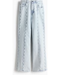 H&M - Flared Regular Waist Jeans - Lyst