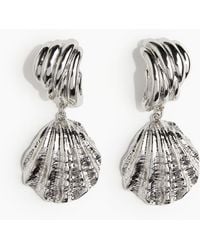 H&M - Boucles d'oreilles avec pendentifs coquillages - Lyst