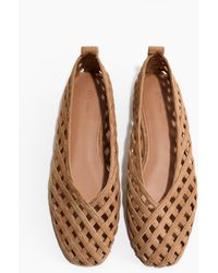 H&M - Lederballerinas in Flechtoptik - Lyst