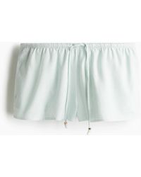 H&M - Short Van Linnenmix Met Drawstring - Lyst
