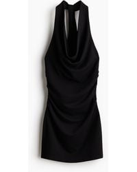 H&M - Gedrapeerde Halterjurk - Lyst