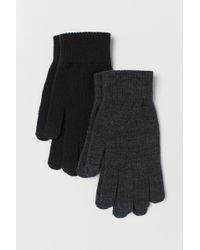 H&M 2er-Pack Smartphone-Handschuhe - Schwarz