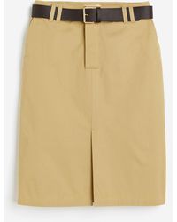 H&M - Utility-Jupe mit Gürtel - Lyst