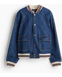 H&M - Denim Pilotenjack - Lyst