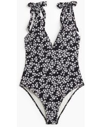 H&M - Padded-cup High Leg Swimsuit - Lyst