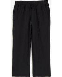 H&M - Schlupfhose aus Leinenmischung - Lyst