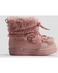 H&M - Fluffy Boots - Lyst