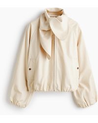 H&M - Jacke aus Leinengemisch mit Schalkragen - Lyst