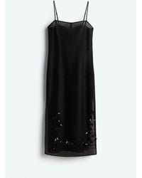 H&M - Transparentes Kleid mit Verzierungen - Lyst