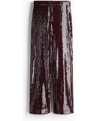 H&M - Pantalon À Sequins - Lyst