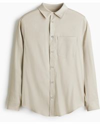 H&M - Easy Care Hemd aus Leinenmix in Regular Fit - Lyst