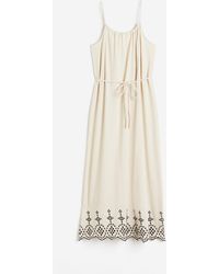 H&M - Robe avec broderie anglaise - Lyst