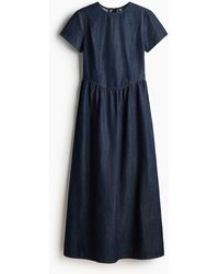 H&M - Robe maxi en denim - Lyst