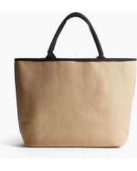 H&M - Strandtasche aus Webstoff - Lyst