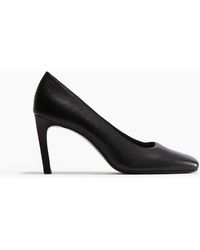H&M - Lederpumps mit eckiger Spitze - Lyst