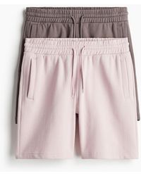 H&M - 2-Pack Sweatshorts in Regular Fit - Lyst