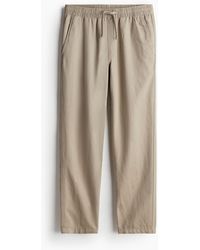 H&M - Hose aus Leinenmix in Relaxed Fit - Lyst