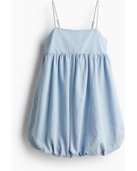 H&M - Kleid mit Ballonsaum - Lyst