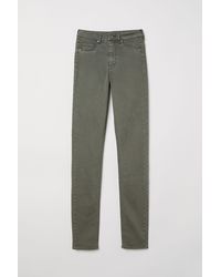 H&M Skinny High Waist Jeggings - Gelb