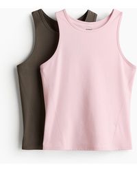 H&M - 2er-Pack Sport-Tanktops mit DryMove - Lyst