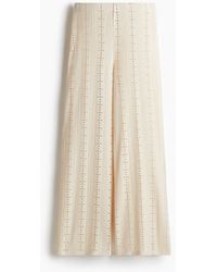 H&M - Hose aus Spitzenjersey - Lyst