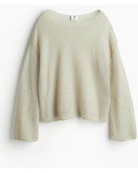H&M - Pullover aus transparentem Mohairmix - Lyst