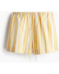 H&M - Baumwollshorts mit Kordelzug - Lyst