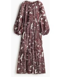 H&M - Oversized Kleid mit Bindegürtel - Lyst