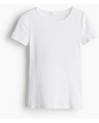 H&M - T-shirt côtelé - Lyst