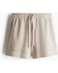 H&M - Katoenen Sweatshort Met Wassing - Lyst