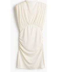 H&M - Gedrapeerde Mini-jurk - Lyst