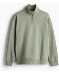 H&M - Sweatshirt mit Zipper Relaxed Fit - Lyst