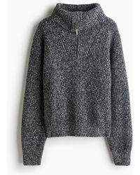 H&M - Ribgebreide Ziptop-trui - Lyst