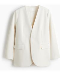 H&M - Kraagloze Blazer - Lyst