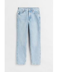 H&M Slim High Ankle Jeans in Blue | Lyst Australia