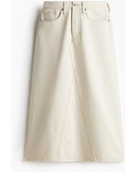 H&M - Jeansrock in A-Linie - Lyst