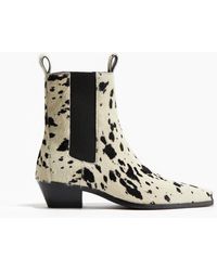 H&M - Lederboots - Lyst
