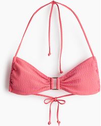 H&M - Wattiertes Bikinitop - Lyst