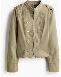 H&M - Jacke aus Baumwolltwill - Lyst