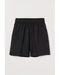 H&M Wide shorts - Schwarz