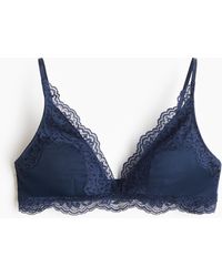 H&M - Padded Soft-bh Van Microvezel En Kant - Lyst